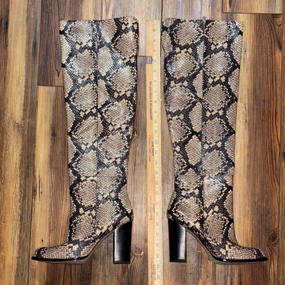 Sam Edelman Rylan Boots Snake skin Heeled Boots sold at Anthropologie 8.5 - Picture 3 of 8